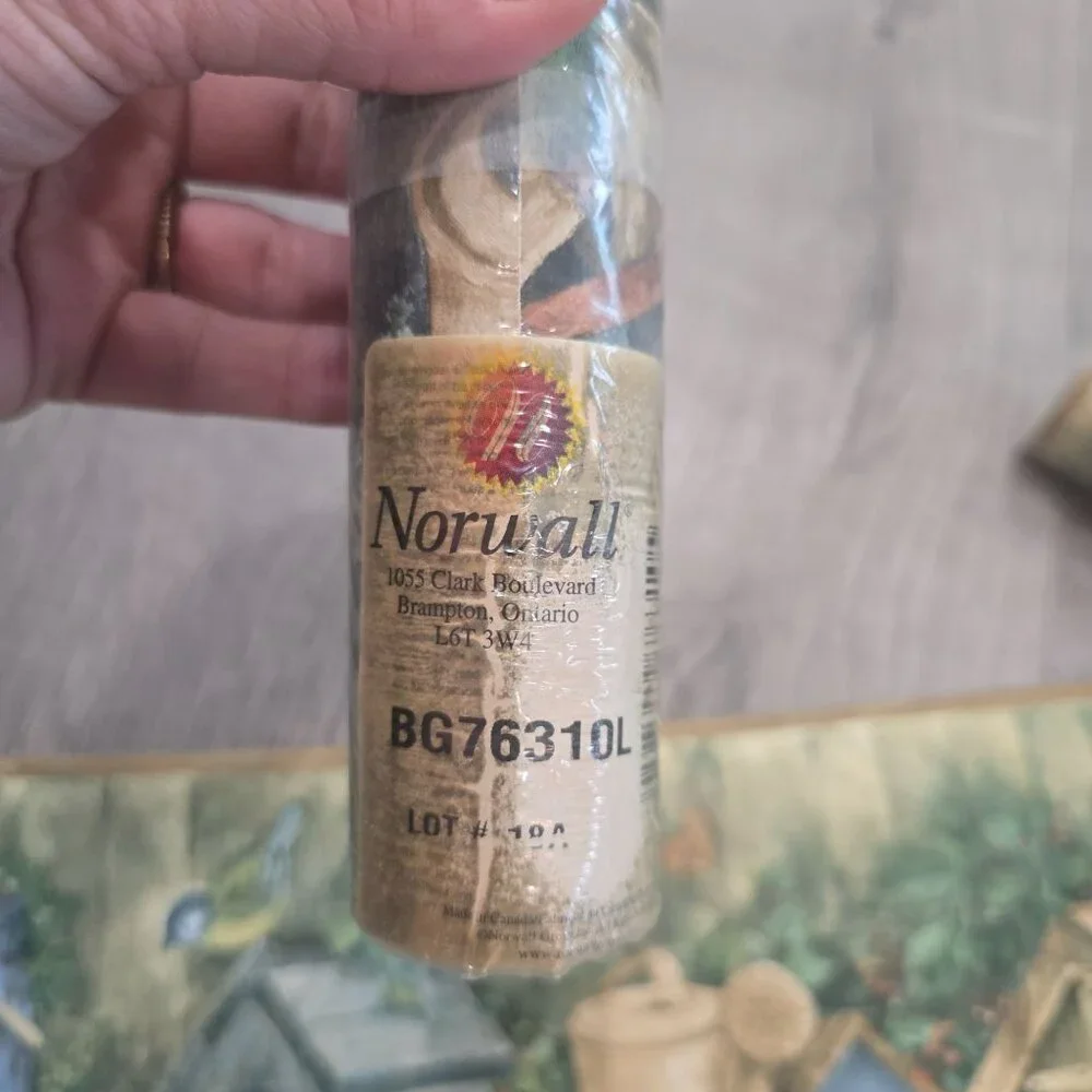 4 Full rolls Norwall Wallpaper Border Featuring Birdhouse birds 5 yd/ea BG76310L